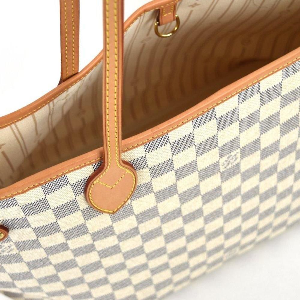 Tote Bag Damier Azur Neverfull MM Large Capacity Beige Ivory - Picture 8 of 14